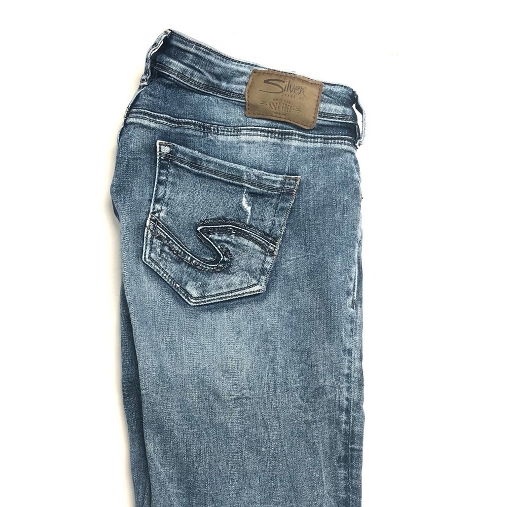 Silver Jeans Sam Women's Blue Denim W27 X L27 - Picture 2 of 7